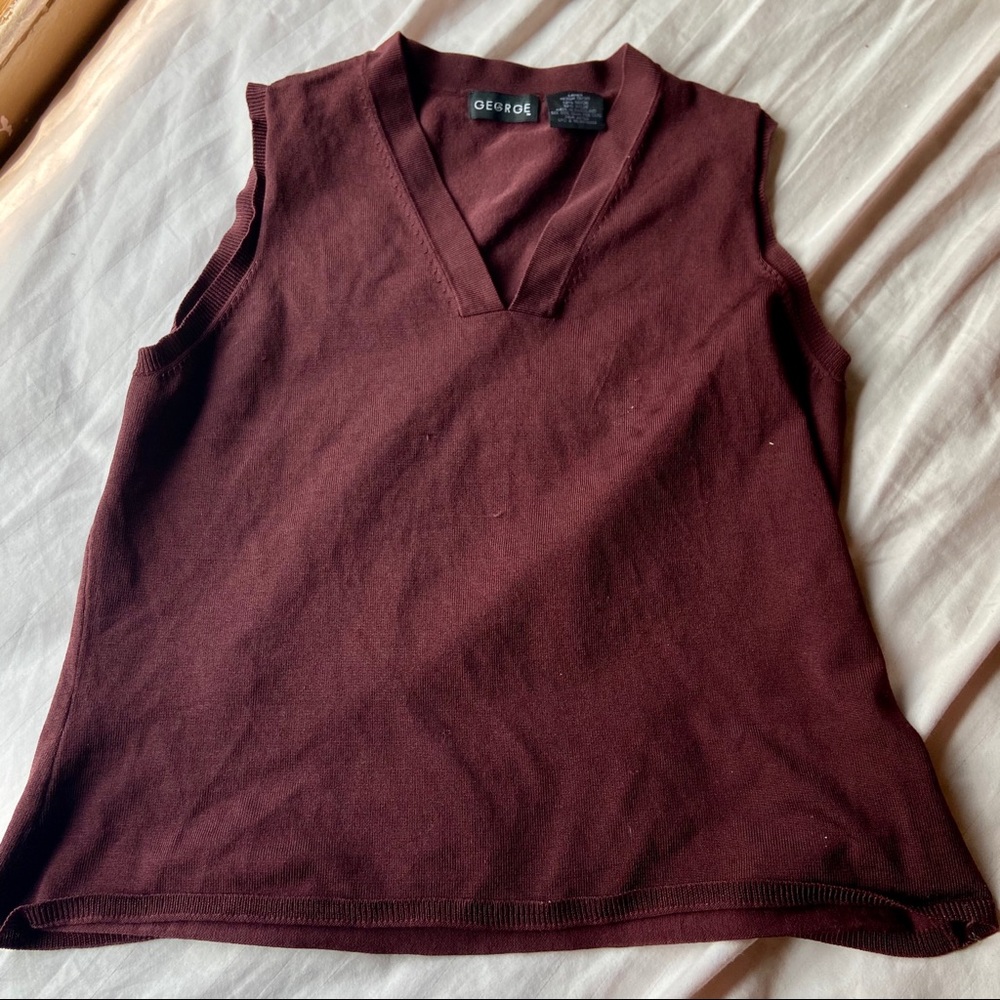 George brand y2k sweater tank top